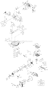 Page A Diagram and Parts List for BDMS200  Black and Decker Miter Saw